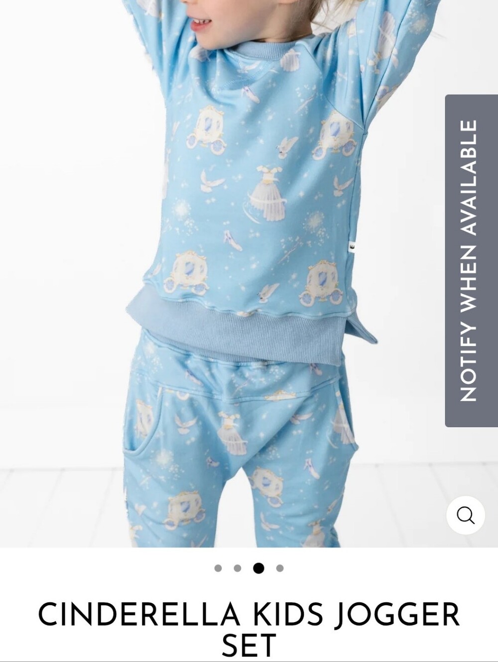 Little Crowns And Capes Cinderella Pajama Jogger Set